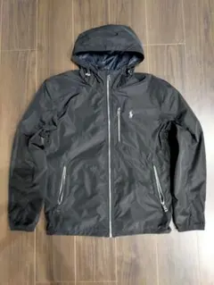 ラルフローレン　ブラック フード付き ナイロンジャケット