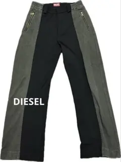 DIESEL バイカラー パンツ ジップ y2k archive 46のサムネイル
