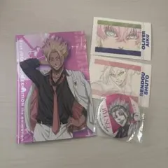 ブルーロック ガチャ 缶バッジ メタリック ポストカード ブルロ展 士道龍聖