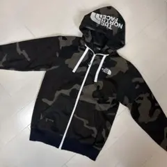 THE NORTH FACE フルジップパーカー　リアビュー　カモフラ　Sサイズ