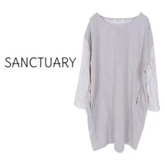 B244【SANCTUARY NICE CLAUP】異素材切替 プルオーバーのサムネイル