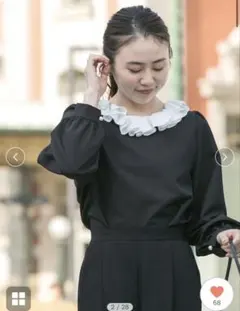 URBAN RESEARCH ROSSOコサージュカラー2WAYブラウス