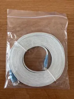 CAT 5E フラットLANケーブル ホワイト