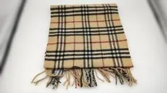 Burberry ノバチェック マフラー カシミヤ混 英国製