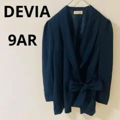 DEVIA デビア 長袖ジャケット　リボン付　ゴールドボタン　日本製　フォーマル