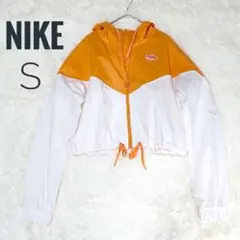 美品✰NIKE フルジップパーカー S ジャケット トレーナー オレンジ