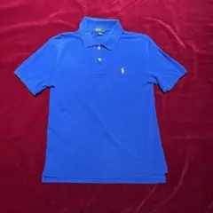 ラルフローレン 半袖 ポロシャツ ブルー y2k