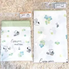 スヌーピー マスカット ランチ巾着＆ランチクロス 2点セット 新品