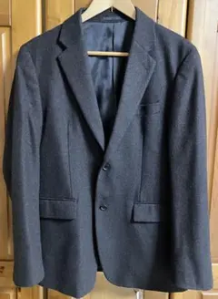 UNIQLO ユニクロ　メンズ　ウールブレンドジャケット　L ダークブラウン