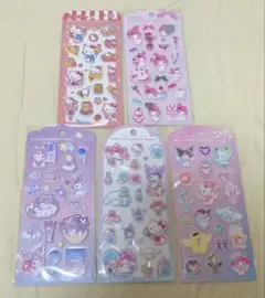 正規品 サンリオ ジュエルマシュマロステッカーズ 5枚セット