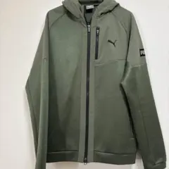 PUMA フード付きジャケット XL オリーブグリーン