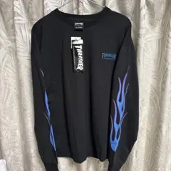 【THRASHER / スラッシャー】フレイムロゴ刺繍 ロングスリーブTシャツのサムネイル