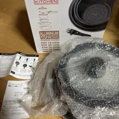 KUKUNA KITCHEN ダイヤモンドコート鍋フライパン7点セットのサムネイル