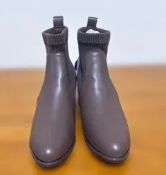 PLSTはたラクシューズニットコンビショートブーツ