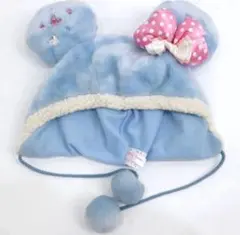 ディズニー ファンキャップ ミニー 水色 ライトブルー