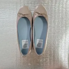 Emma Francis バレエシューズ エナメル ベージュ 22.5cm