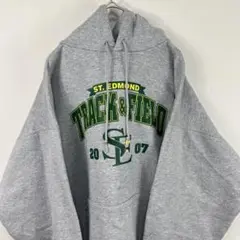 USA古着 チャンピオン champion カレッジ パーカー グレー