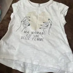 ハートデザイン Tシャツ ホワイト