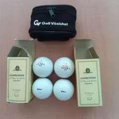 ゴルフボール4個セット、COURVOISIER COGNACの景品？未使用品
