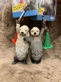 鳥羽水族館 ラッコ メイちゃん キラちゃん キーホルダー 2種セットのサムネイル