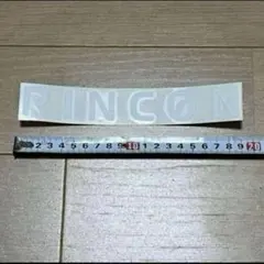 RINCON ウェットスーツ ステッカー 文字 白 リンコン サーフィン