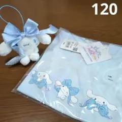 シナモロール Tシャツ 120サイズ 水色 ぬいぐるみ付き