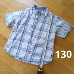 GAP チェック半袖シャツ　130