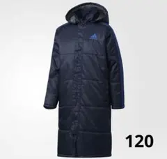 adidas キッズ ベンチコート フード付きロングコート 120