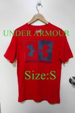 USA古着　UNDER ARMOUR　ビッグロゴTシャツ　Sサイズ