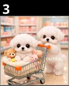 オーダーページ　ハンカチ　144 Shoppingわんこ柄　ハンドメイド2/15