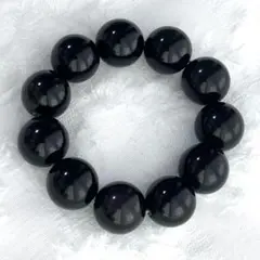 17.5mm 大玉 オブシディアン 天然石ビーズ