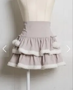 pium ミニリボンコットンフリルプリーツスカート - メルカリ