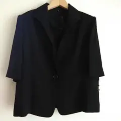 新品　レディース　礼服　喪服　フォーマルスーツ13号半袖ジャケットスカートスーツ