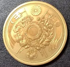 レプリカ20円金貨 大日本 明治3年 二十圓 直径35.1mm 重さ23.6g - メルカリ