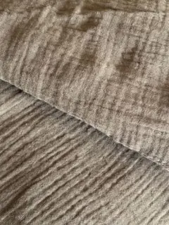 カーキ　ダブルガーゼ生地　200×140cm