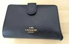 COACH ブラック 二つ折り財布