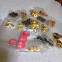 装飾的プラスチックボタンセット