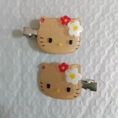 【未使用】HELLO KITTY 前髪クリップ 2個セット ハローキティ