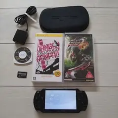 極美品★psp2000本体★黒★新品バッテリー、ゲーム、メモリー、充電器、カバー