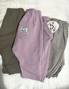 キッズ服 ボトムス 3点セット ７分丈ズボン