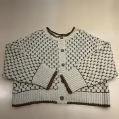 【早い者勝ち】LOWRYS FARM アクリル編み込みカーディガン F