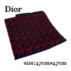 Christian Dior ディオール ハンカチ トロッター柄 シルク混