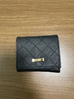 リボン付きキルティング三つ折り財布♡