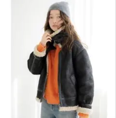 【超美品】Ungridムートンジャケット　ブラックM