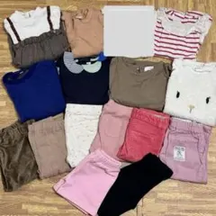 110cm 【15枚セット】 女の子 トップス ボトムス 長袖