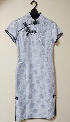 ジャガード生地 チャイナドレス