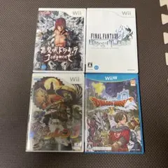 wii wiiuソフト　4本セット