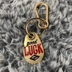 真鍮 キーホルダー good LUCK バイカー カラビナ アメカジ 御守りのサムネイル