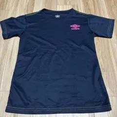 umbro アンブロ 半袖Tシャツ ネイビー ピンクのサムネイル