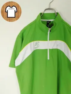 CW-X スポーツウェア S 刺繍ロゴ ワッペン ハーフジップ A47